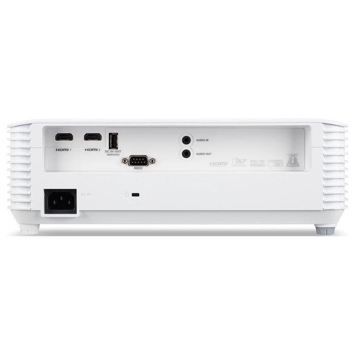 Acer Proyector H6560 DLP Full HD 1080p, 5200 Lúmenes ANSI, 15000:1, 3D, Zoom 1.3:1, 16:9, para Cine en Casa