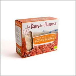LE PAIN DES FLEURS Cracker Quinoa 150Gr Bio Sin Gluten Vegano Fuente de Fibra