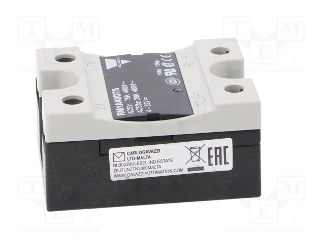 CARLO GAVAZZI RM1A48D75 Relé de semiconductor monofásico 75A 42-530VAC