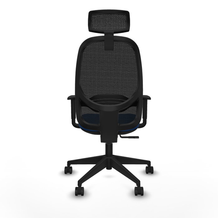 PIQUERAS Y CRESPO Silla de oficina Cilanco con mecanismo Sincro, Azul y Negro