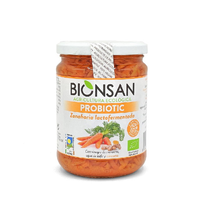 BIONSAN Zanahoria lactofermentada con cúrcuma 420gr ECO BIONSAN Zanahoria lactofermentada con cúrcuma 420gr ECO