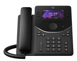 Cisco DP-9851-K9= Teléfono IP Negro con 6 Líneas y Pantalla LCD para Escritorio