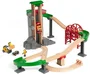 Brio World 33887 Plataforma Multimodal Grand Circuit - Circuito de Trenes de Madera - Caja 32 Piezas - A Partir de 3 Años