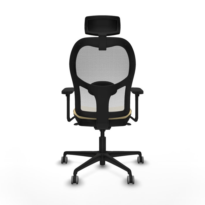 PIQUERAS Y CRESPO Silla de oficina Jorquera con mecanismo Sincro, Crema y Blanco PIQUERAS Y CRESPO Silla de oficina Jorquera con mecanismo Sincro, Crema y Blanco