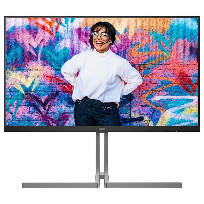 AOC U32U3CV Monitor 80cm (32") 4K UHD IPS HDR DisplayHDR 400, Nano IPS, 60Hz, 2xHDMI, DisplayPort 1.4, USB-C 96W PD, Altavoces, Soporte Ajustable