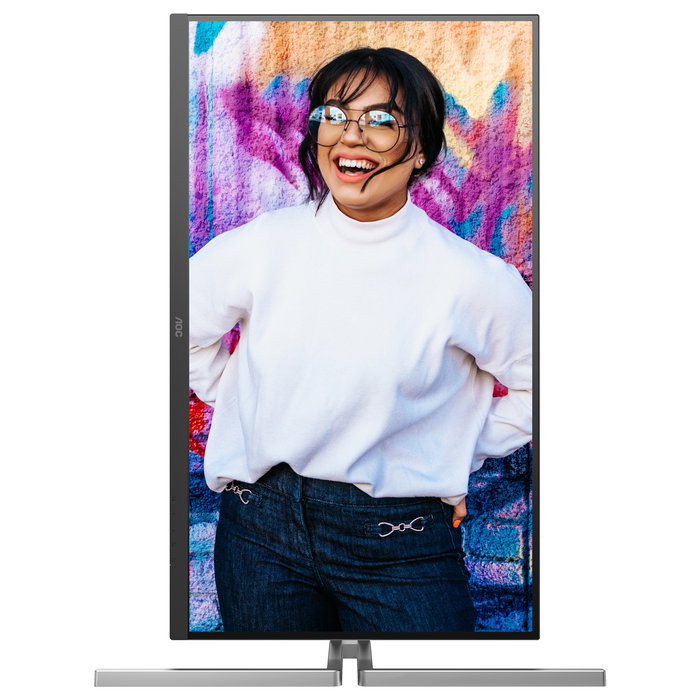 AOC U32U3CV Monitor 80cm (32") 4K UHD IPS HDR DisplayHDR 400, Nano IPS, 60Hz, 2xHDMI, DisplayPort 1.4, USB-C 96W PD, Altavoces, Soporte Ajustable