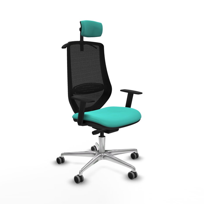 PIQUERAS Y CRESPO Silla de oficina Mardos con mecanismo Sincro/Traslack, Turquesa y Negro PIQUERAS Y CRESPO Silla de oficina Mardos con mecanismo Sincro/Traslack, Turquesa y Negro