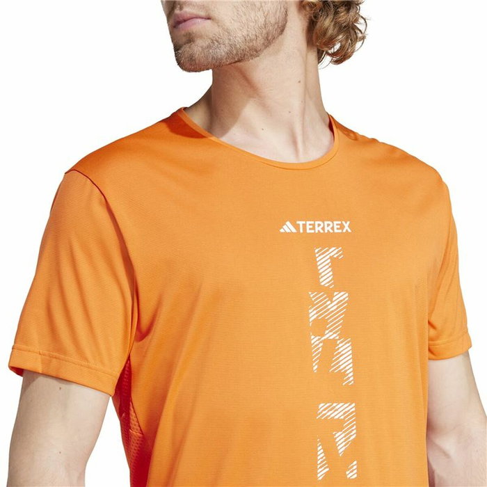 Camiseta de Manga Corta Hombre Adidas Agravic Terrex Naranja