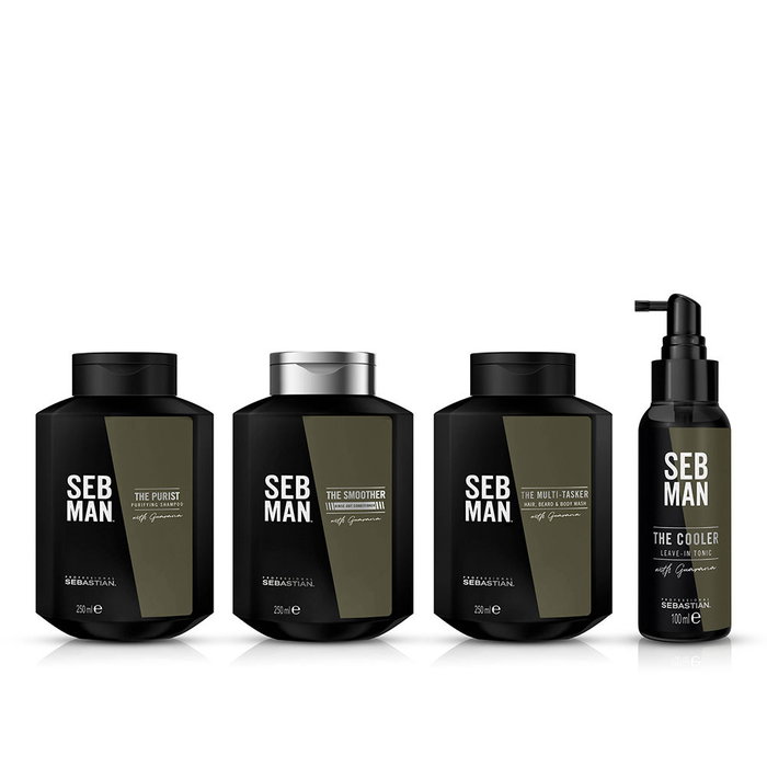 Sebman THE SMOOTHER Acondicionador Desenredante para Cabello Hombre 250 ml - Con Extracto de Guaraná y Fragancia de Bergamota y Pimienta Rosa