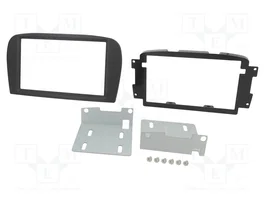 ACV Bastidor de montaje de radio 2 DIN para Mercedes SL (R230) Roadster 2001-2005, Negro