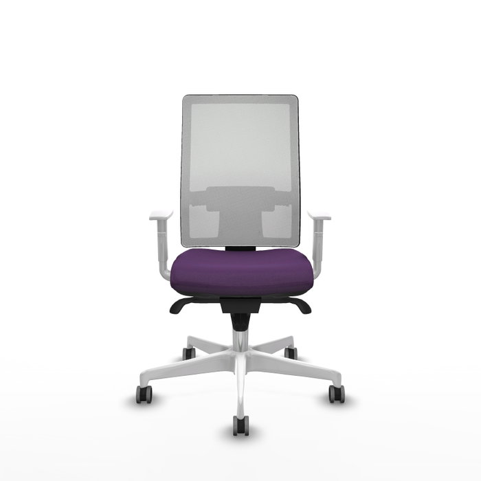 PIQUERAS Y CRESPO Silla de oficina Horna con mecanismo Sincro, Morado y Blanco PIQUERAS Y CRESPO Silla de oficina Horna con mecanismo Sincro, Morado y Blanco