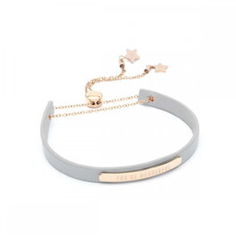 Mr Wonderful Pulsera Wonderful Words Bracelet Rosegrey Rosa