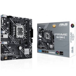 ASUS Prime H610M-E-CSM Placa Base Intel LGA 1700 DDR5 PCIe 4.0 Micro ATX con 2 Ranuras M.2, Wi-Fi, Aura Sync RGB, CSM y Control Avanzado de Refrigeración