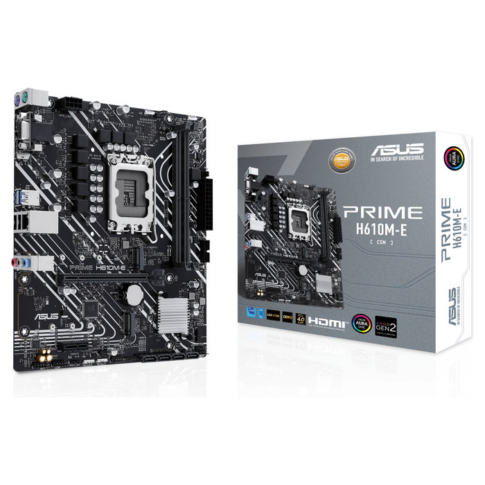 ASUS PRIME H610M-E-CSM Intel H610 LGA 1700 DDR5 micro ATX ASUS PRIME H610M-E-CSM Intel H610 LGA 1700 DDR5 micro ATX
