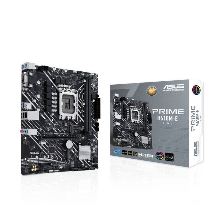 ASUS PRIME H610M-E-CSM Intel H610 LGA 1700 DDR5 micro ATX ASUS PRIME H610M-E-CSM Intel H610 LGA 1700 DDR5 micro ATX