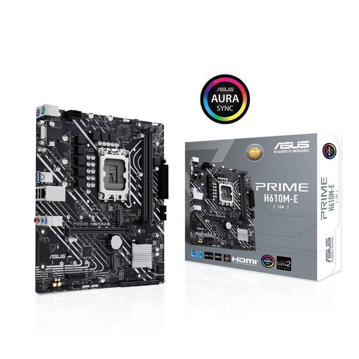 ASUS PRIME H610M-E-CSM Intel H610 LGA 1700 DDR5 micro ATX ASUS PRIME H610M-E-CSM Intel H610 LGA 1700 DDR5 micro ATX