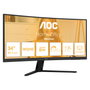 AOC Basic-Line CU34B3E B3 Series Monitor Curvo 34" 3440x1440 WQHD 120Hz VA 300cd/m² HDR10 1ms HDMI DisplayPort