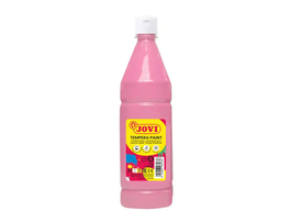 Jovi Paint Rosa Témpera Líquida Botella 1000 ml, Base Agua, Colores Vivos y Intensos, Lista para Usar, Secado Rápido, Fácil de Lavar, Sin Gluten y Sin Alérgenos