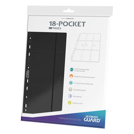 Ultimate Guard 18-Pocket Pages Side-Loading (10) - Black