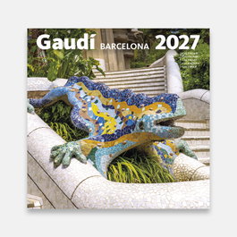 TRIANGLE POSTALS Calendario de Pared 2027 Gaudí-2A (Drac) 16x16cm