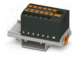 PHOENIX CONTACT PTFIX 6/12X2,5-NS35 BK Conector de Carril Push-in