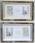 DKD Home Decor Marco Multifoto Mirror para 3 Fotos (Surtido Dorado o Plateado) 47x2x29 cm