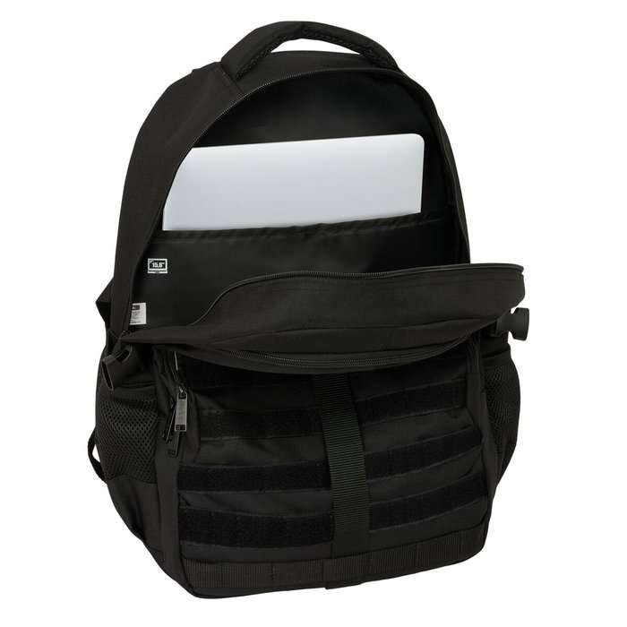 Safta Mochila Cross Doble Negro
