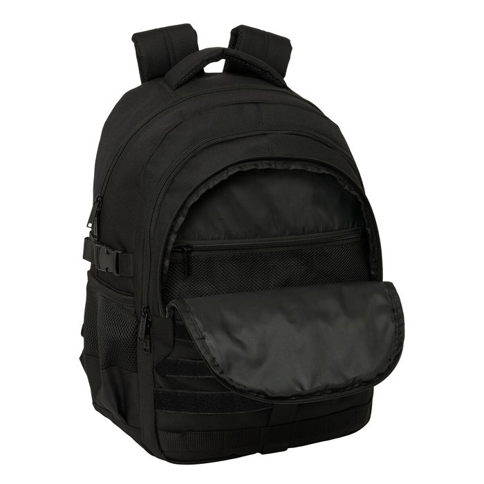 Safta Mochila Cross Doble Negro