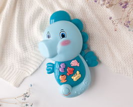 KioKids Caballito de Mar Musical Juguete con Luces y Sonidos +6 Meses Azul