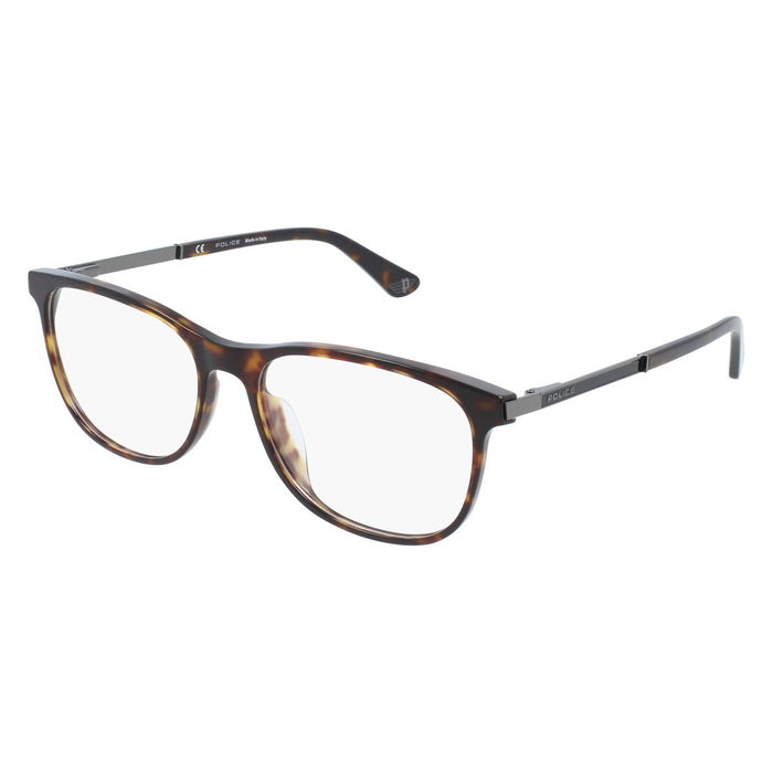 Montura de Gafas Hombre Police VPLA45-570722 Marrón ø 57 mm Montura de Gafas Hombre Police VPLA45-570722 Marrón ø 57 mm