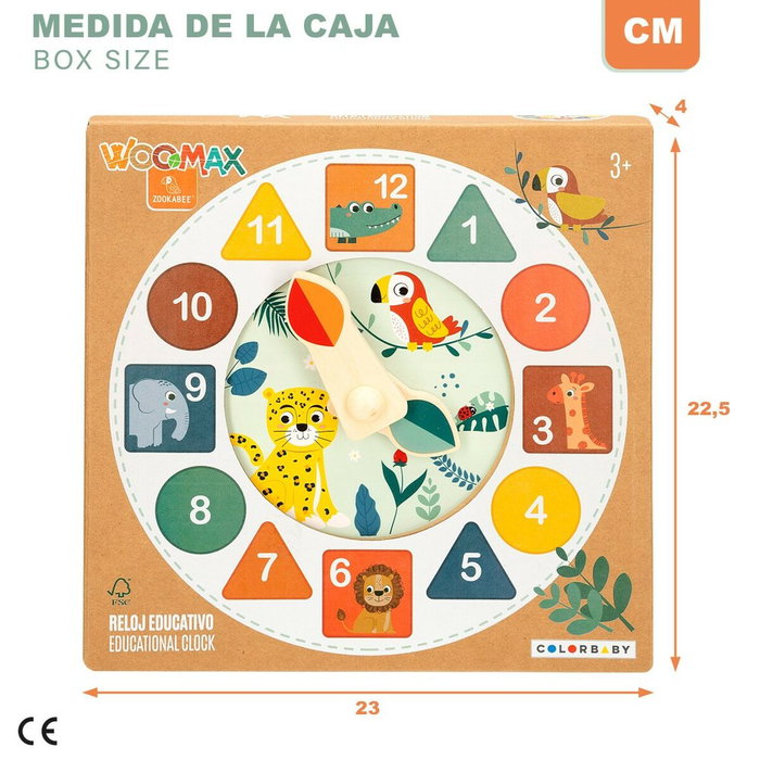 Juego Educativo Woomax Animales Reloj (6 Unidades) Juego Educativo Woomax Animales Reloj (6 Unidades)