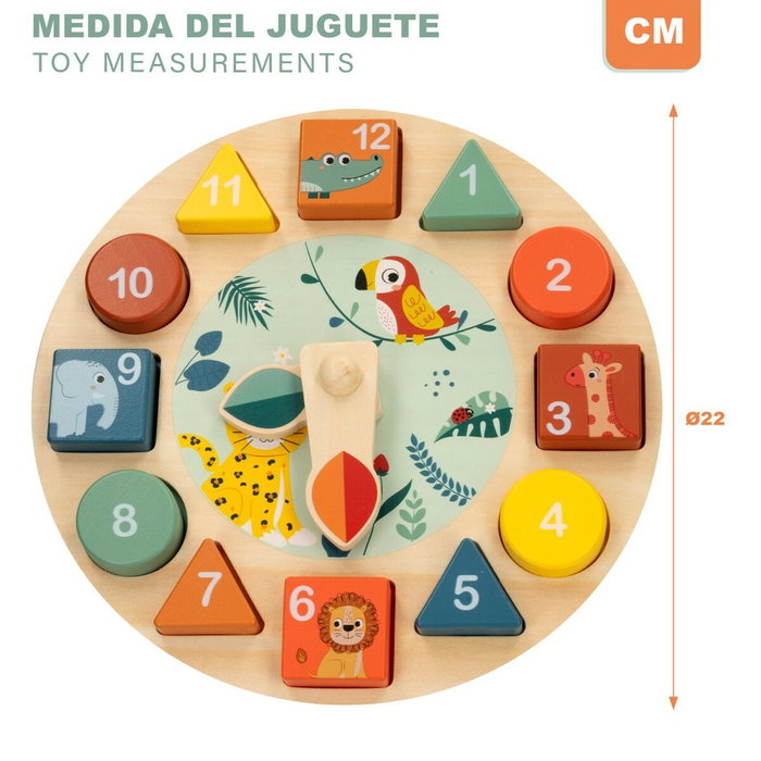 Juego Educativo Woomax Animales Reloj (6 Unidades) Juego Educativo Woomax Animales Reloj (6 Unidades)