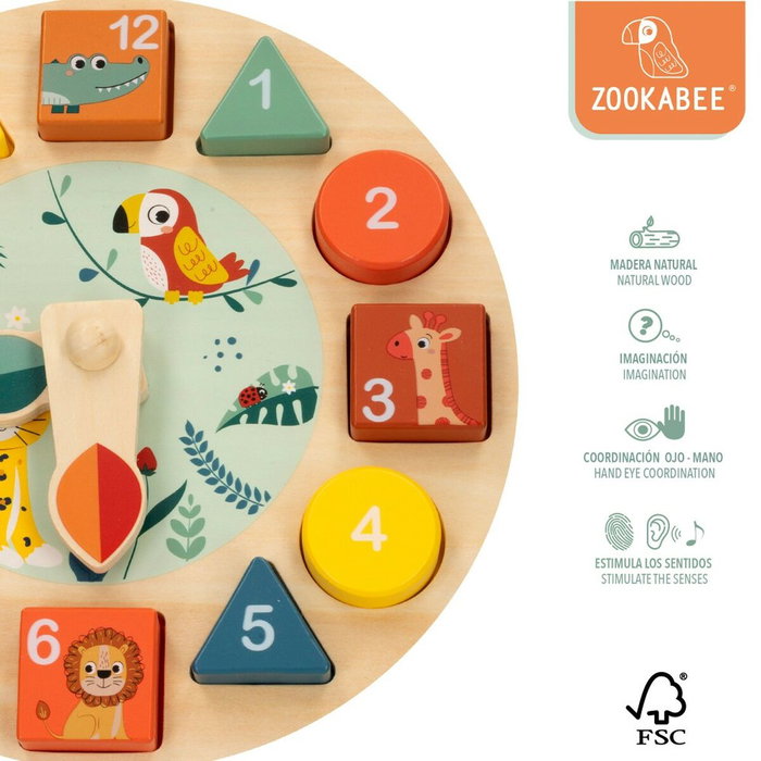 Juego Educativo Woomax Animales Reloj (6 Unidades) Juego Educativo Woomax Animales Reloj (6 Unidades)