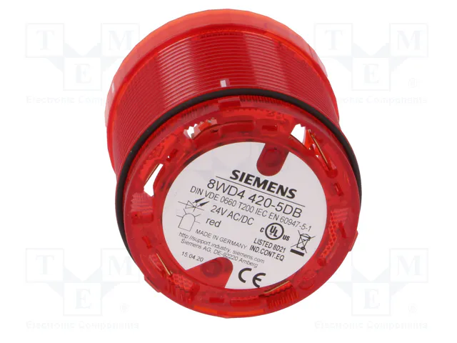 SIEMENS 8WD4420-5DB Señalizador Luminoso LED Rojo 24VDC