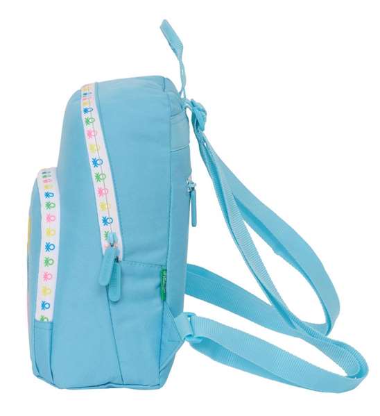 Mochila Benetton Spring Mini Celeste 25 x 30 x 13 cm