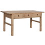 DKD Home Decor Antik China Escritorio de Madera de Olmo con 3 Cajones, 169 x 75 x 85 cm, Acabado Natural