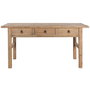 DKD Home Decor Antik China Escritorio de Madera de Olmo con 3 Cajones, 169 x 75 x 85 cm, Acabado Natural