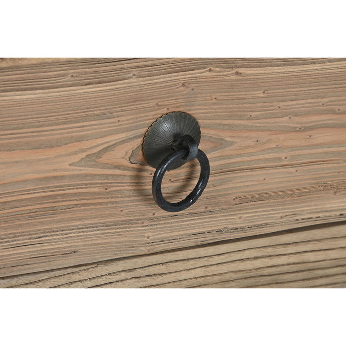 DKD Home Decor Antik China Escritorio de Madera de Olmo con 3 Cajones, 169 x 75 x 85 cm, Acabado Natural