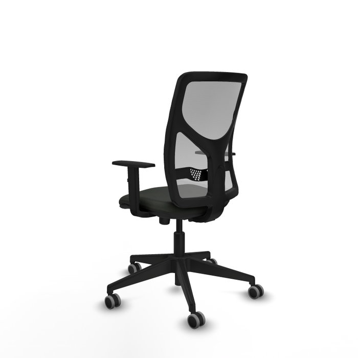 PIQUERAS Y CRESPO Silla de oficina Motilla con mecanismo Sincro, Negro y Gris