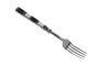 DKD Home Decor Set de Cubertería de 16 Piezas en Inox y Resina, Plateado y Negro