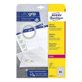 AVERY Zweckform Etiquetas de dirección L7651-25, 38,1 x 21,2 mm, 1625 piezas