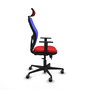 PIQUERAS Y CRESPO Silla de oficina Jorquera Sincro/Traslack Rojo y Azul