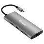 Equip Adaptador Multifuncional USB-C 9 en 1 HDMI 4K/60Hz Plata