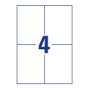 Avery Zweckform Etiquetas 3483 de 105 x 148 mm, A4, 400 unidades