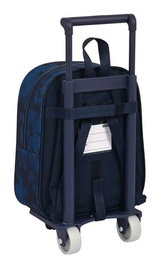 Mochila Escolar con Ruedas Batman Legendary Azul marino 22 x 27 x 10 cm