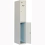Simonrack Taquilla metálica de 2 puertas con cerradura gris/gris 1800x500x300 mm