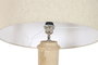 DKD Home Decor Lámpara de Pie Beige Natural con Pantalla de Lino 171 cm de Alto, Soporte de Mango, Bombilla E27, 51x51x171 cm