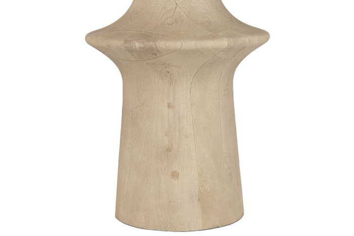 DKD Home Decor Lámpara de Pie Beige Natural con Pantalla de Lino 171 cm de Alto, Soporte de Mango, Bombilla E27, 51x51x171 cm