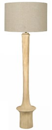 DKD Home Decor Lámpara de Pie Mango y Lino Natural
