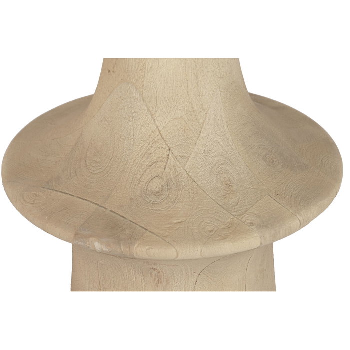 DKD Home Decor Lámpara de Pie Mango y Lino Natural